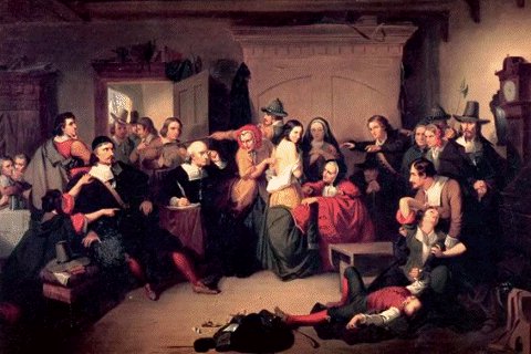 "Examination of a Witch" in Salem.